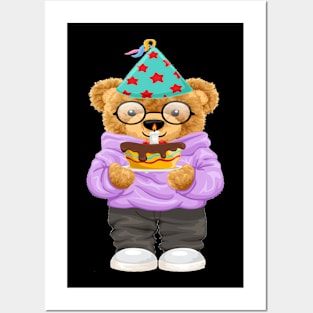 BIRTHDAY BEAR Posters and Art